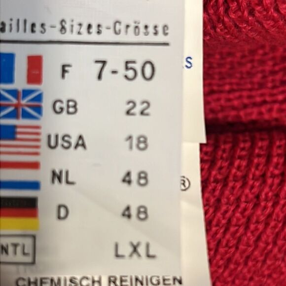 St. James Pink Wool Blend Button Up Cardigan Size 18‎ - Picture 11 of 14